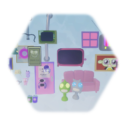 Invader Zim style house objects