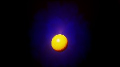 Ball in galaxy aura space