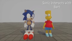 Sonic Interacts with Bart