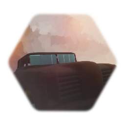 Blue thing Nextbot in abandoned car