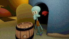 Mr Squidward! OPEN THE DOOR!!