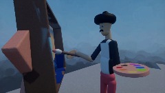 Booty doing painting (test) (Jazza Style)