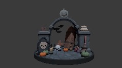 Halloween diorama