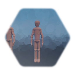 Male human body template