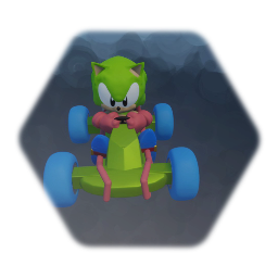 Illy sonic in a go kart