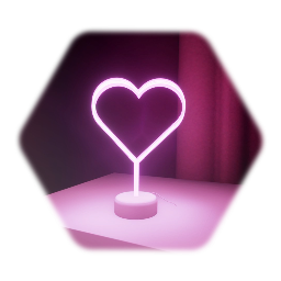 <clue>  Led heart light Lamp