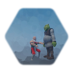 Baraka Throws Shrek