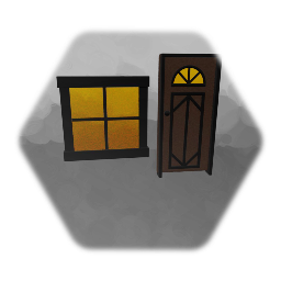 Door and window w/ light