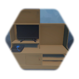 Wall unit with items