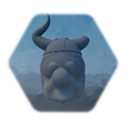 Viking Head Statue