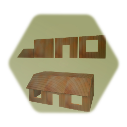 Rusted metal building kit  (with prefab)