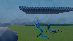 People and a slime