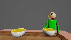Baldi eats Cheese soup