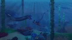 Plesiosaurs in action (è_é)