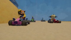 Bandicoot beach Crash Dreams racing CDR Coco bandicoot