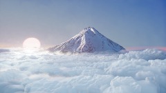 Sunset over the mountain of possibilites