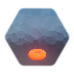Orange Glowing Donut