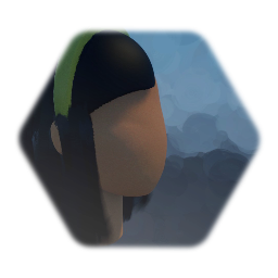 Black Hair with Movement and Headband