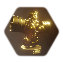 Female bodybuilding trophy