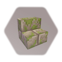 Minecraft | Mossy Stone Brick Stairs