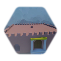 LL Entrance Room Square 9 doors and big door (Low Detail)