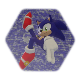 Stylized Sonic the Hedgehog Model (Unrigged)