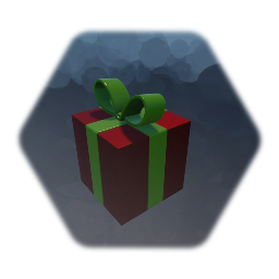 Wrapped Gift - Red & Green