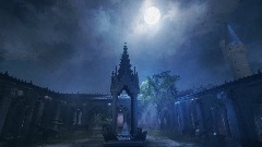 Hogwarts [Night Time] ClockTower Courtyard