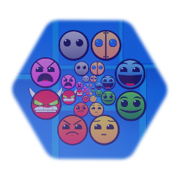 Geometry Dash difficulty faces