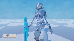 Gigantic character testing scene