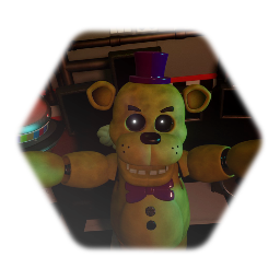 Fredbear jumpscare render