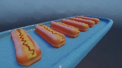 Me eating Custard doughnuts