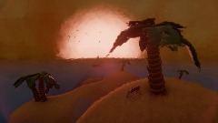 Peaceful desert island