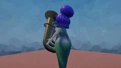 Cala Maria playing the Tuba