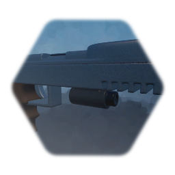 Working Animated Pistol (Gun) with Laser Sight