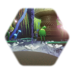 Secret frog fountain