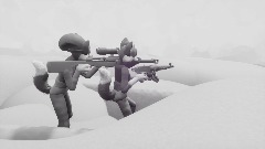 A sniper and his support.