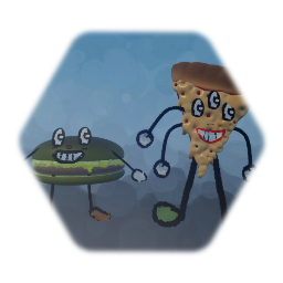 Toxic Burger and Nuclear Pizza