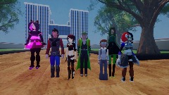 G8R force as high school Anime characters