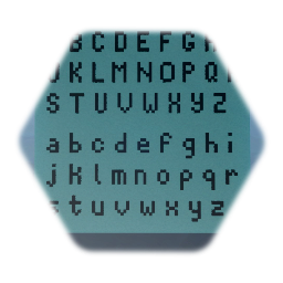 ** (Pixel) Alphabet