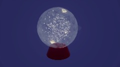 Empty snow globe