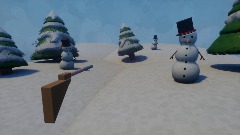 Snowman Shooting Range Game