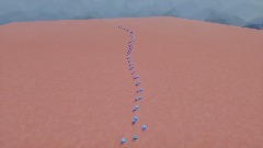 Following paths in line back and forth