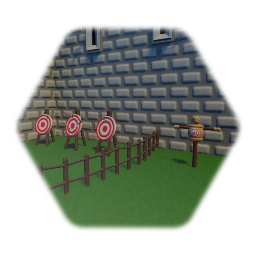 Medieval training camp props