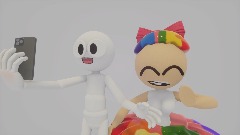 Taking a selfie with template