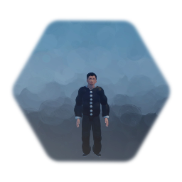 Japanese Guy in Martial Arts Outfit