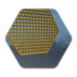 Perforated hexagon