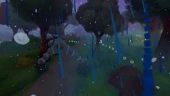 Spyro with rain effects