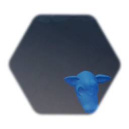 Blank cow head