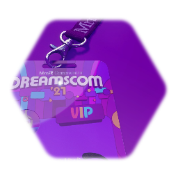 Remix of #DreamsCom21 Lanyard Template